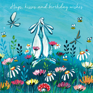 KA82398HB - Hugs, kisses and birthday wishes (6 bagged birthday cards)
