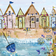 JM94519 - Beach huts (6 unbagged blank cards)
