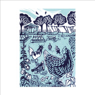 JO59538 - Hens (6 unbagged blank cards)
