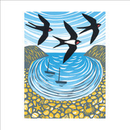 MA86468 - Swallows above the Cove (6 unbagged blank cards)