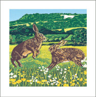 LP99552 - White Horse Hares (6 bagged blank cards)
