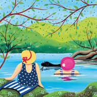 NK65575 - Bunty, Beyrl and Margo Take a Dip (6 bagged blank cards)