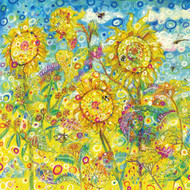 SR85568 - Golden Sunflowers (6 bagged blank cards)