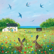 JC98631 - Swallows and Hares (6 bagged blank cards)