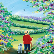 NK65574 - Striding into Spring (6 bagged blank cards)