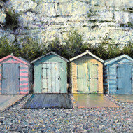DO66599 - u - Beach huts, Beer (6 unbagged blank cards)