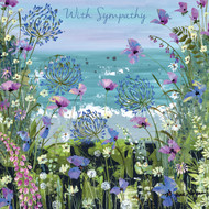 JM94635S - u - Wildflowers and Sea Air - Sympathy (6 unbagged sympathy cards)