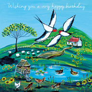 KA82614HB - u - On the Wing - Happy Birthday (6 unbagged birthday cards)