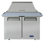 NEW 2 Door 36" Mega Top Refrigerated Sandwich Prep Table NSF Atosa MSF3615GR #5496