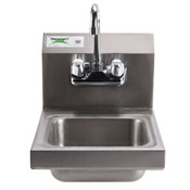 NEW 12x16 Wall Mount Hand Wash Sink With Faucet Stainless Steel NSF #6366