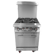 NEW 24" Range 4 Open Burners Standard Oven 128k BTU Connerton CN24-4 #6566