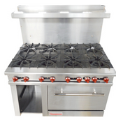 NEW 48" Range 8 Open Burners 1 Oven 1 Storage Stainless Connerton CN48-8 #6662