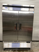 2 Door Freezer Upright Solid Stainless Steel NSF Reach In Atosa MBF8503 #6810-SD