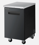 NEW 1 Door Back Bar Refrigerator NSF Beer Cooler Blue Air BBB23-1B-HC #6906-OB