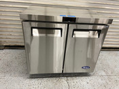 2 Door 36" Under Counter Freezer Solid Stainless Steel Atosa MGF36FGR #4661-SD