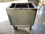 NEW 18x24 Portable Ice Bin Stainless Steel NSF Regency 600IB1824M On Wheels #7215