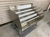 NEW 36" Liquor Bottle Display Rack 5 Tier Storage Under Bar Regency 600LDR2336 Stainless Steel NSF #7249