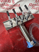 NEW 4 Tap Direct Draft Beer 3" Tower Column Keg Cooler #7354