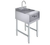 NEW 12x23 Blender Station & Dump Sink AMGOOD UBS-2212 Under Bar #7365
