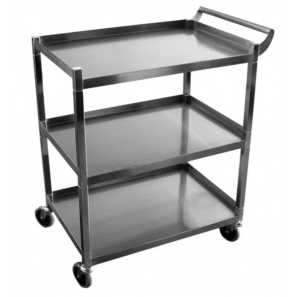 New 3 Tier Utility Bus Cart Stainless Steel Gsw C 31k 3902 Mike S Restaurant Supply Inc