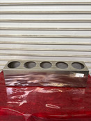 NEW 5 Hole Rectangular Stainless Steel Flatware Condiment Utensil Holder  Choice #7591