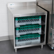 NEW 24" Under Bar Glass Storage Rack Drainboard Stainless Steel NSF Regency 600GRSU2324 #7594