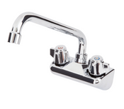 NEW 4" Center Bar Sink Faucet Wall Mount With 10" Swing Spout Neck #7595
