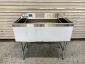 NEW 18X30 Under Bar Ice Storage Bin Insulated Stainless Steel Regency 600IB1830 #7657