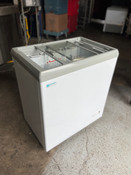 New 29" Narrow Bunker Chest Freezer Sliding Door 3 Baskets Ice Cream Cabinet Excellence VBN-3 #7661-OB