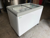 NEW 44" Sliding Flat Glass Top Lid Ice Cream Freezer NSF Excellence HL-11HC #9716-OB