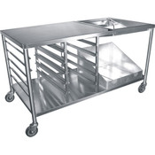 NEW 66" Donut Glazing Icing Prep Table All Stainless Steel Cart GSW DN-TBL #3895