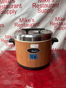 NEW 100 Cup Insulated Sushi Rice Holding Container Stainless Wood Grain Finish Select ESC100W #7791