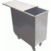 NEW 100 Quart NSF Stainless Steel Ingredient Flour Bin GSW DN-FB100 On Wheels #3901