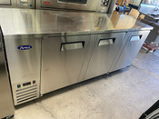 3 Door Back Bar Beer Refrigerator Atosa MBB90GR Solid Stainless Steel NSF Cooler #9802-OB
