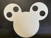 NEW Mickey Mouse Logo White Acrylic Plastic Sign #7859