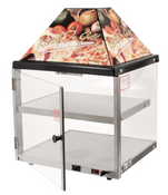 NEW 18x18 Heated Display Warmer Hot Food Merchandiser Counter Top 2 Tier Rack Wisco 680-1 #8033-OB