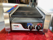Hot Dog Slanted Roller Grill Countertop Non-Stick Cooker APW Wyott HRS-20S Electric #8581