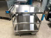 NEW 700 LB Capacity Bus Cart Utility 3 Tier Heavy Duty Lakeside 722 Stainless Steel #8795-OB
