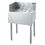 NEW Back Bar Drainboard Krowne KR21-C24L Left End Corner Stainless Steel NSF #8802-OB