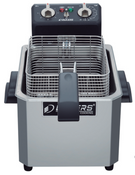 New 7 LB Electric Fryer Counter Top One Basket Pot Stainless Dukers DCF7E #8789