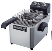 New 15 LB Electric Fryer Counter Top One Basket Pot Stainless Dukers DCF15E #8793