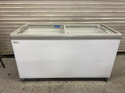 NEW 60" Sliding Flat Lid Cooler Freezer 16.5 Cu Ft NSF Excellence HB-17HCD #8910-SD