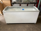 NEW NEW 66" Sliding Curved Glass Lid Top Ice Cream Freezer 18.5 Cu Ft NSF Excellence VB-7HC #8924-SD