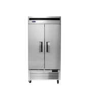 NEW 2 Door 40" Refrigerator Solid Stainless Steel Reach In Cooler NSF Atosa MBF8506GR #8950
