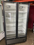 NEW 2 Glass Door Cooler IDW G-37 NSF Display Refrigerator On Wheels #9154-OB