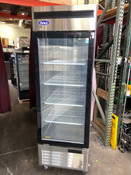 1 Glass Door 27" Refrigerator Stainless Steel Reach In Cooler NSF Atosa MCF8705GR #1032-OB