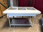 NEW 3 Well Sealed Electric Steam Table GSW ST-3WSE-120 With Drains Wet Bath NSF/ETL #9255