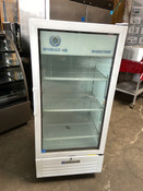 OPEN BOX NEW 1 Glass Door Refrigerator Beverage Air MT10-1 Display NSF Cooler On Wheels #9271-OB