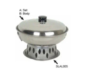 NEW 9-1/2" Alcohol Wok Body & Cover Thunder Group SLAL02B #9288-OB