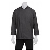 NEW Chef Works EXDZ001BLK2XL Mens Gramercy Chef Coat Black 2XL #9323-OB